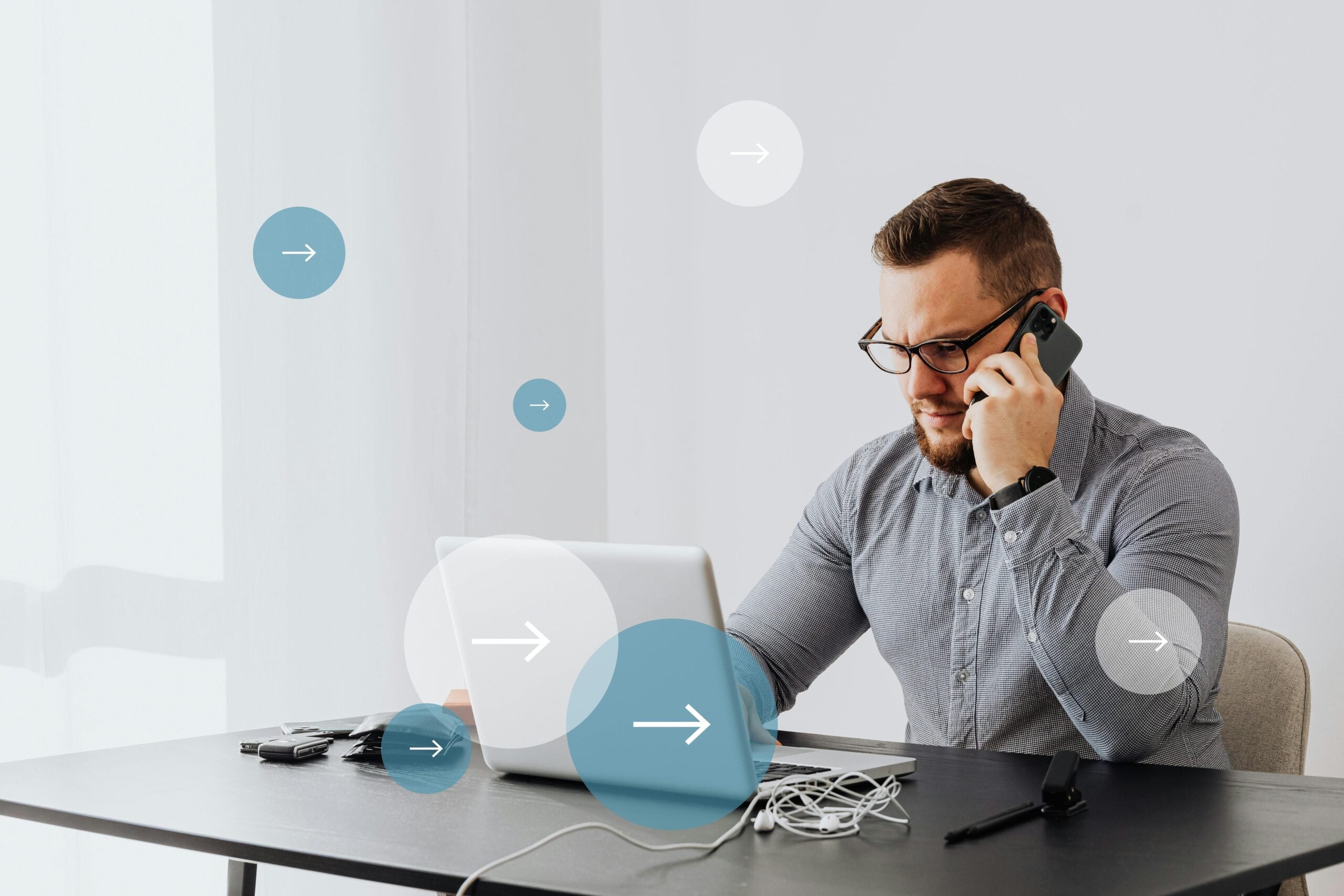 A small business owner making a sales call
